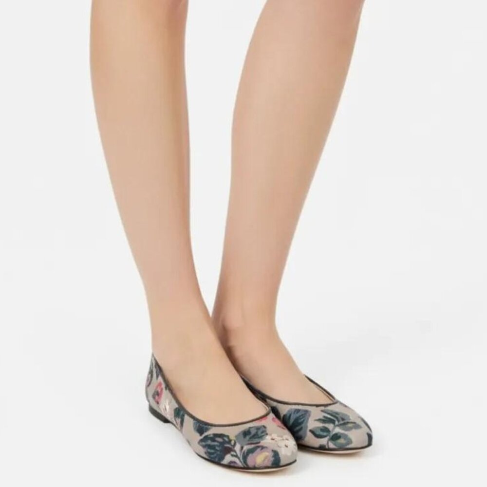 Cath Kidston Women's Floral Print Slip‎ On Ballerina Ballet Flats Size 38/5